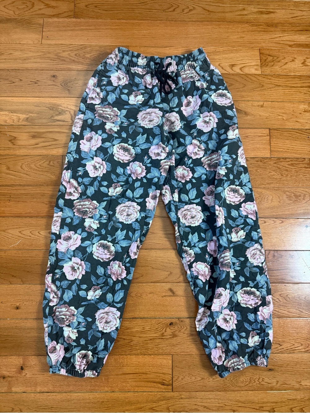 Urban Outfitters Cottagecore Floral Cotton Drawstring Waist Joggers